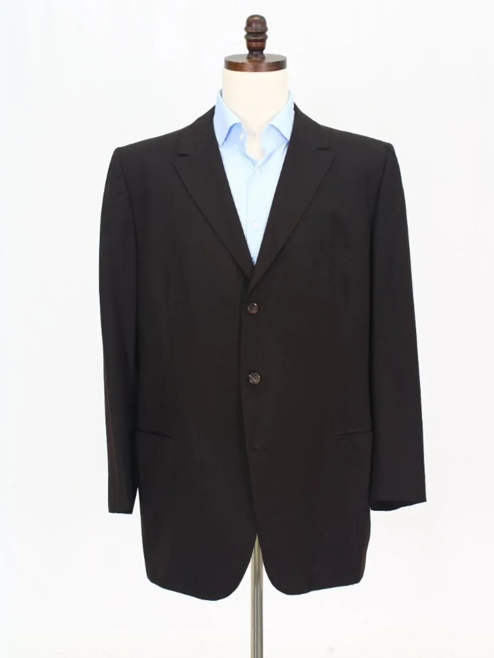 House of Duro 46L 38x31 Brown Full Suit 3-Button Solid R921